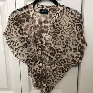 Vici leopard tie top